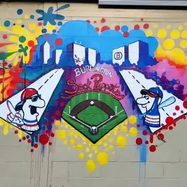 Sock mural artwork